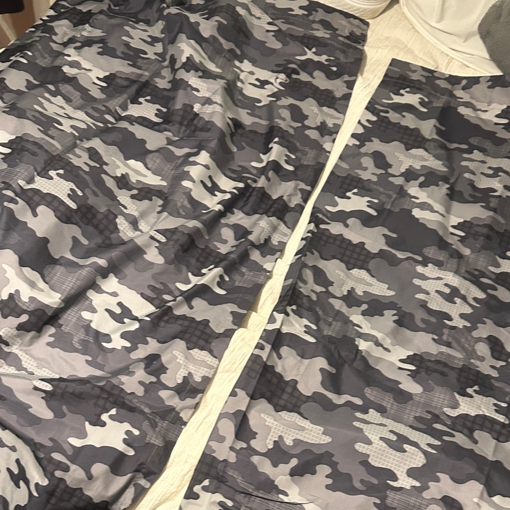 Gray Camouflage blackout curtains